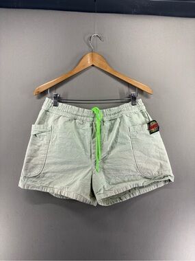 Meals Chef Short Cotton Made USA Size Medium Unisex Light Green